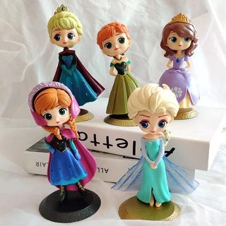 ตุ๊กตาฟิกเกอร์ Princess Ariel Elsa Anna Belle 15 เซนติเมตร ของเล่นสําหรับเด็ก