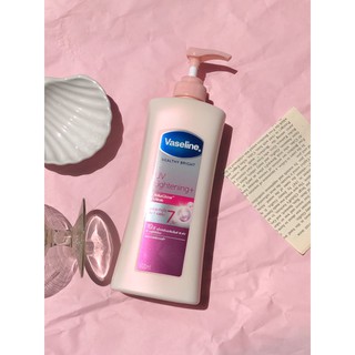 Vaseline Body Lotion Healthy Bright UV Lightening Pink 400ml วาสลีน เฮลธี ไบร์ท ยูวี ไลท์เทนนิ่ง