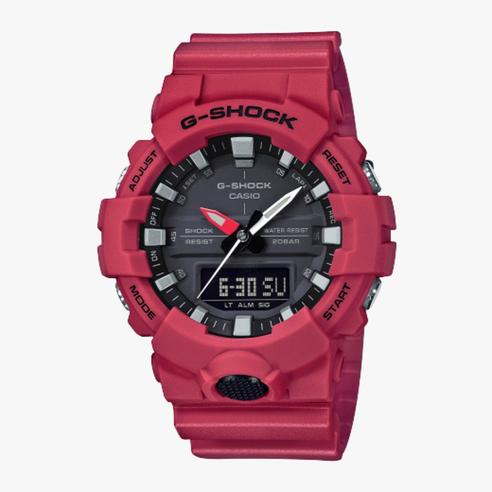 G-Shock นาฬิกาข้อมือผู้ชาย G-Shock Black Dial Red รุ่น GA-800-4ADR