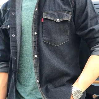 Men Shirts Jeans เสื้อเชิ้ตผ้ายีนส์ นิ่มใส่สบาย ทรงสลิม เข้ารูป สำหรับผู้ชายครับ