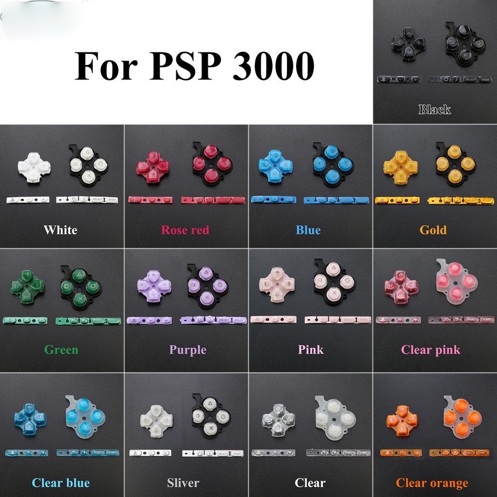 เปลี่ยนปุ่มซ้ายขวาชุดปุ่มชุด Key PAD ใช้งานร่วมกับ PSP3000 PSP 3000 เกมคอนโซล