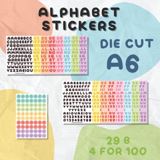 Alphabet Stickers สติ๊กเกอร์ตัวอักษร สติ๊กเกอร์ABC