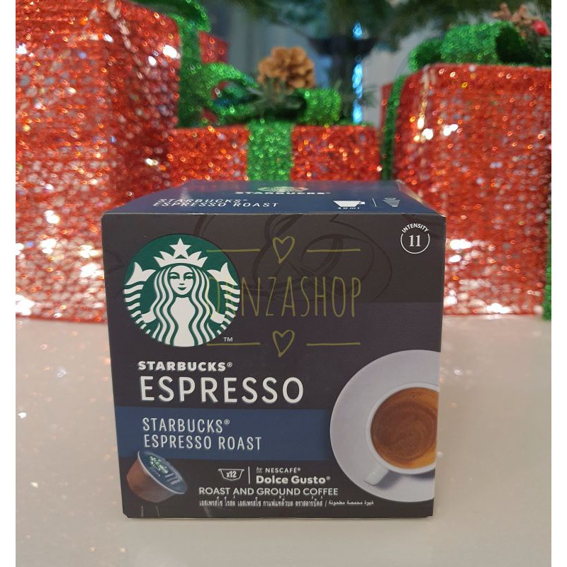 STARBUCKS® ESPRESSO ROAST intensity 11 กาแฟแคปซูลสำหรับเครื่องชงกาแฟ Dolce Gusto เท่านั้น