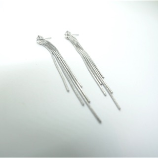 ต่างหูระย้า สีเงิน | long earrings