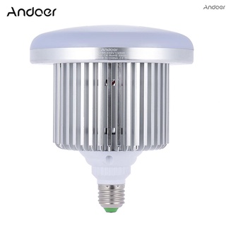 Andoer หลอดไฟ Led 135W 132 ดวง 5500K E27 สําหรับใช้ถ่ายภาพในสตูดิโอ