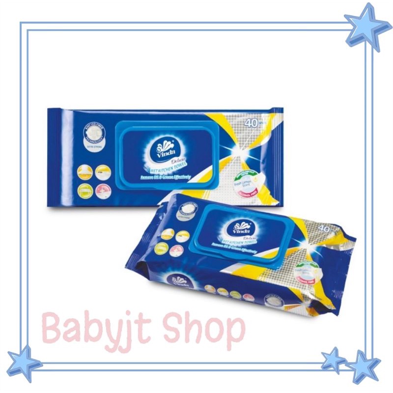 Vinda Deluxe Kitchen Wipes 40 - แพ็คเดียวหรือคู่