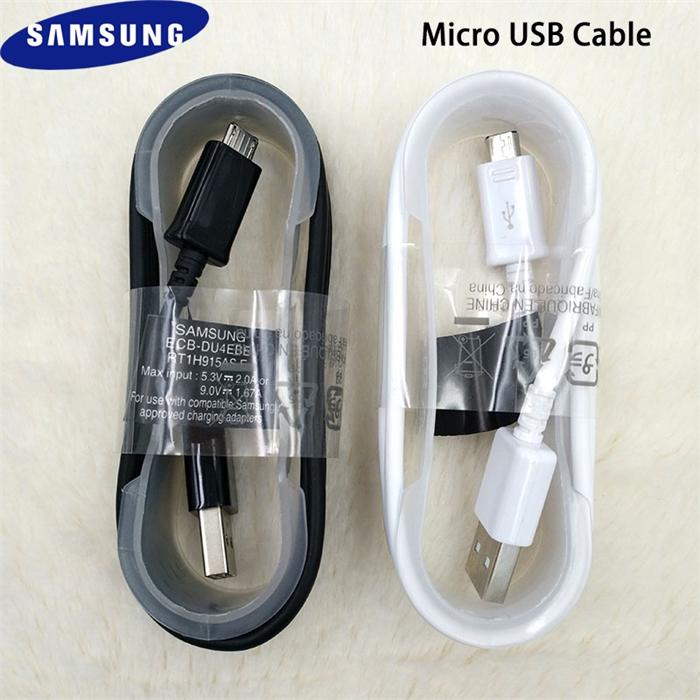 Samsung สาย USB Fast Charger Micro 1/1.5/2M 2A ข้อมูลสําหรับ Galaxy S6 S7 Edge หมายเหตุ 4 5 J4 J6 J5