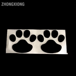 Zhongxiong สติกเกอร์ Pvc รูปอุ้งเท้าสุนัข สําหรับตกแต่งรถยนต์ 2 ชิ้น