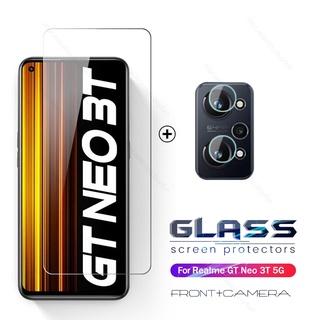 1-to-2 camera protector cover for realme gt neo 3t glass tempered glass film on realme gtneo3 gt neo3t neo 3 t t3 RMX3372 6.6"