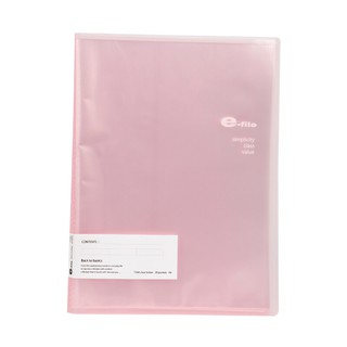 แฟ้มโชว์เอกสาร สีชมพู อี-ไฟล์ 710A/Pink E-file display document file 710A