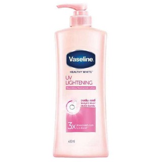 Vaseline healthy white UV lightening vitamin B3 370 ml.  ฟื้นฟูบำรุงเพื่อผิวกระจ่างใสขึ้น ครีมทาผิว บำรุงผิว