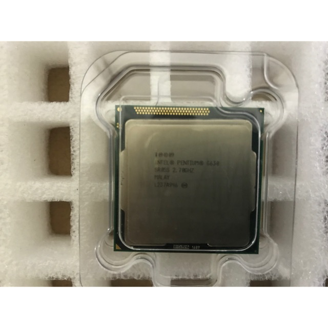 โปรเซสเซอร์ Intel Pentium G630 (แคช 3M, 1.70 GHz) ซ็อกเก็ต LGA 1155 พร้อมพัดลมและพร้อมกล่อง (มือสอง)