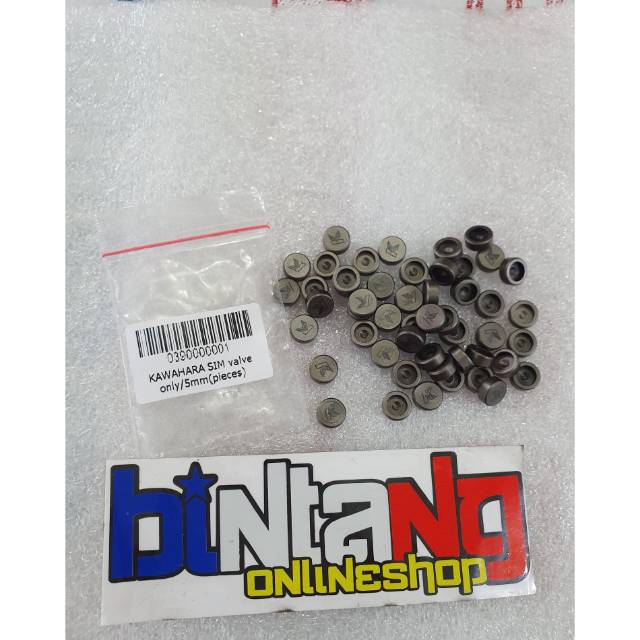 SHIM SIM KAWAHARA RACING VALVE FOR VALVE ROD ขนาด 5 มม.ฝาวาล์วราคา EX สําหรับ PAIR