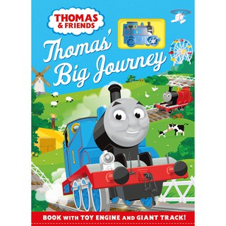 หนังสือนิทานภาษาอังกฤษ Thomas &amp; Friends: Thomas Big Journey : Book with Toy Engine and Giant Track! - Board book