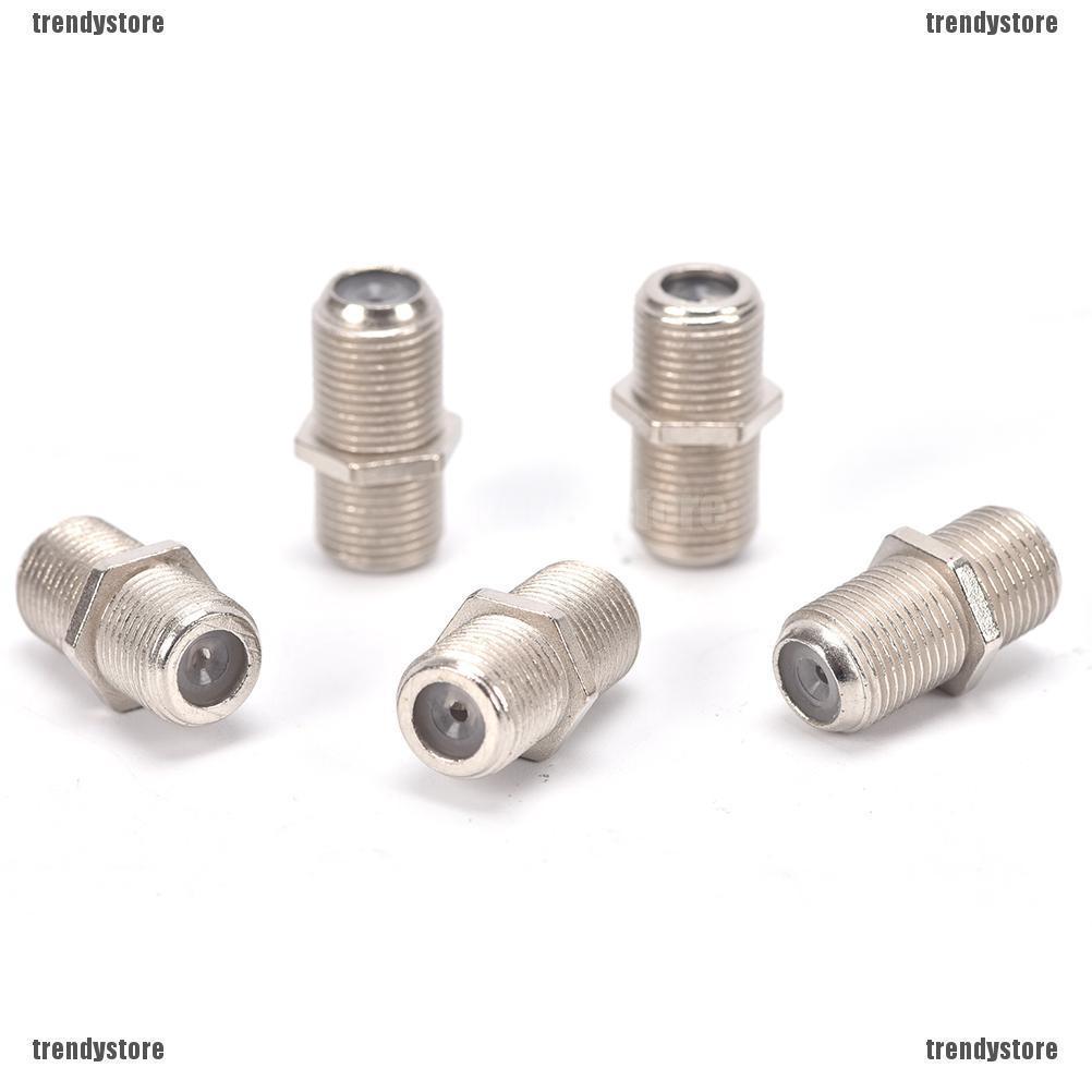 ขายดี อะแดปเตอร์เชื่อมต่อ F Type Coupler Female F/F Jack RG6 Coax Coaxial 10 แพ็ค