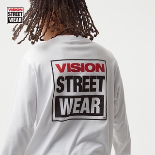 Vision เสื้อยืด คอกลม แขนยาว สไตล์คลาสสิก แฟชั่นฤดูใบไม้ผลิ สําหรับผู้หญิง และผู้ชาย