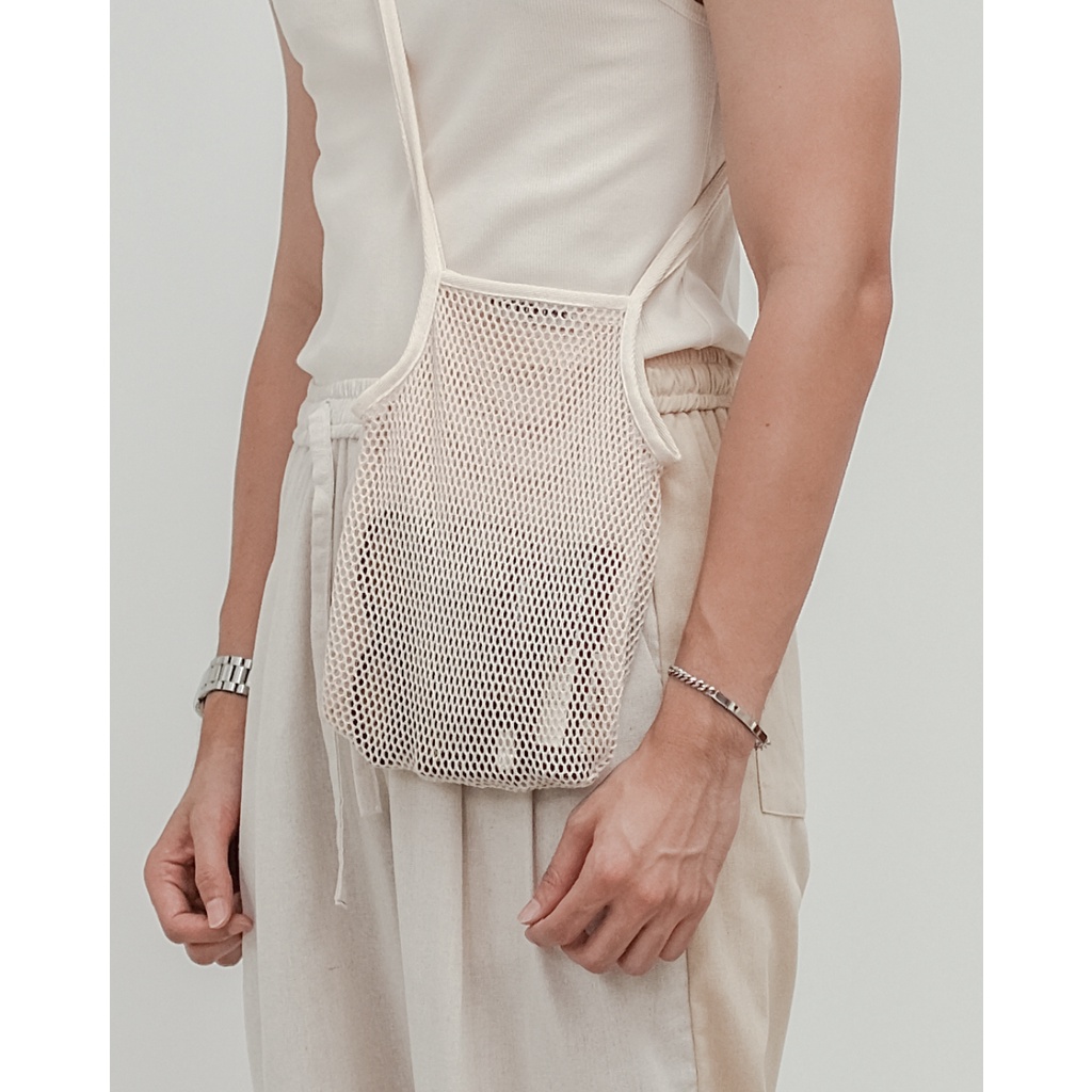 SS22/12 Petite Net Bag in Natural | กระเป๋าผ้าตาข่าย สไตล์ซัมเมอร์ สีดิบธรรมชาติ