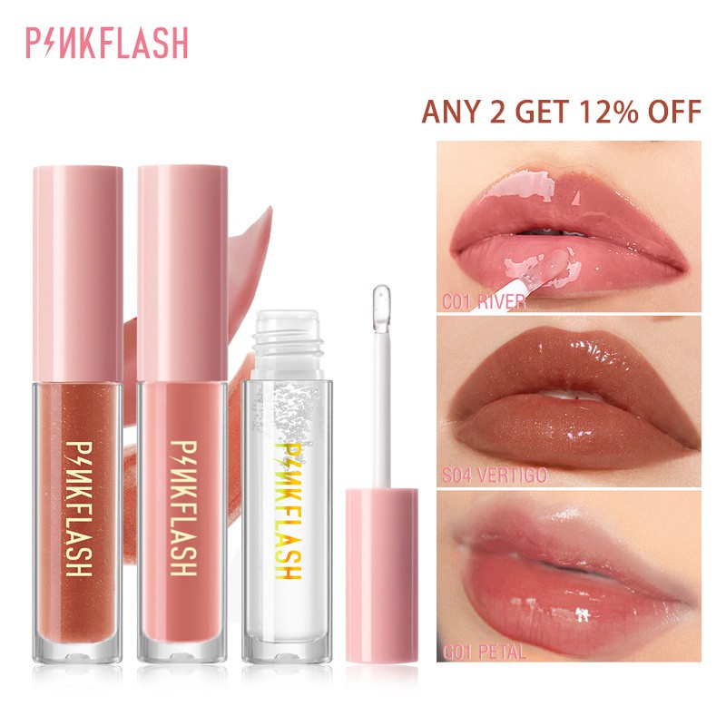 Pinkflash Ohmygloss Hot Lip Gloss Makeup ลิปกลอส ให้ความชุ่มชื้น #8