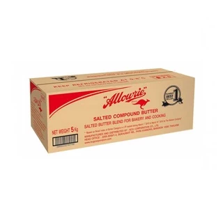 Allowrie Salted Compound Butter อลาวรี่ คอมพาวด์บัตเตอร์ ชนิดเค็ม 5 กก.