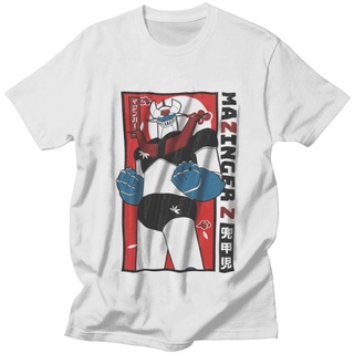 เสื้อยืดแขนสั้น พิมพ์ลายการ์ตูนกราฟิก Mazinger Z สไตล์ญี่ปุ่น สําหรับผู้ชาย