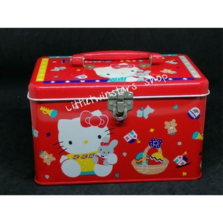 กล่องเหล็กคิตตี้  Vintage Hello kitty tin box in 1986