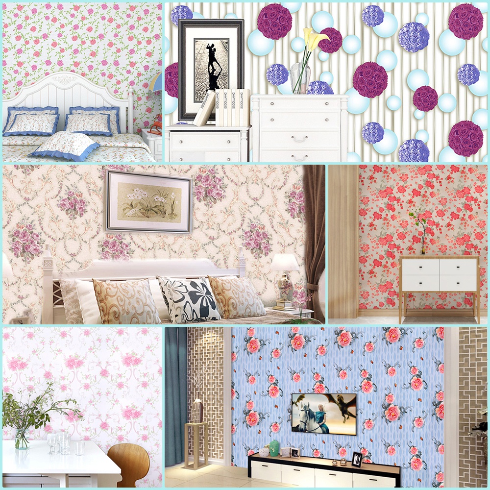 Wallpaper PVC กันน้ำ วอลเปเปอร์ติดผนัง สติ๊กเกอร์ลายไม้ มีกาวในตัว กว้าง 45 ซม. X ยาว 100 ซม. (พร้อมส่ง)