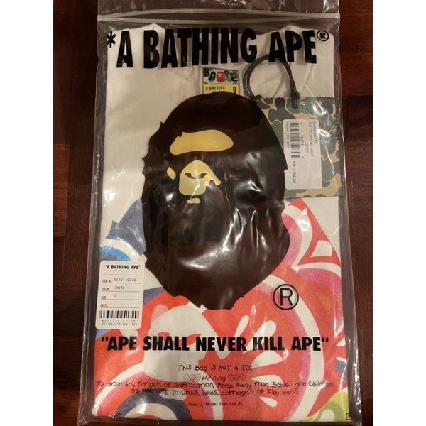 A BATHING APE TEE Bape ของใหม่ ของแท้ 100% ป้ายไทย size S รอบอก 38 นิ้ว มี size เดียวครับ #4