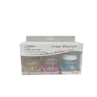 Attoon ขวดนม Tritan Premium ขนาด 5oz แพ็ค 3 ขวด ชนิดปากกว้าง 101712-S  (8858740518888)