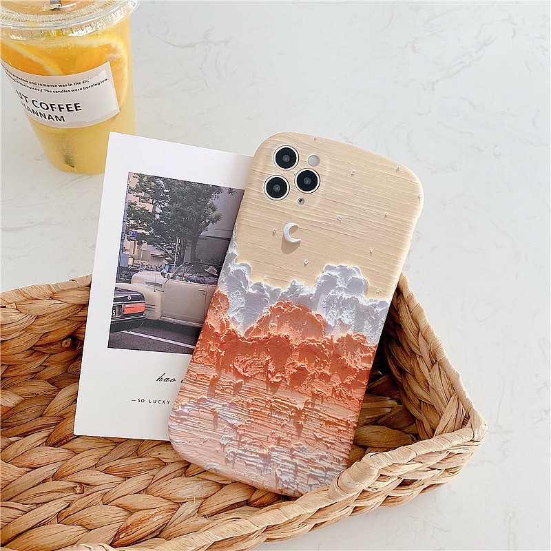 เคสไอโฟน Red Clouds (สต๊อคที่ไทย) สำหรับ iphone 7-12promax