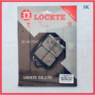 ผ้าดิสเบรคหน้า LOCKTE ปั๊ม BREMBO 4 POT