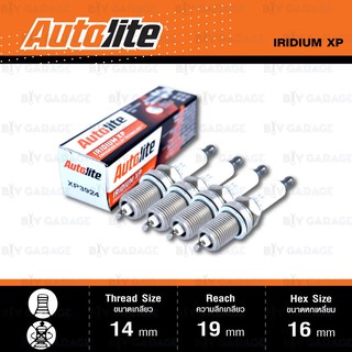 หัวเทียน AUTOLITE XP3924 ขั้ว IRIDIUM 4 หัว ใช้สำหรับ Corolla, Vios, Lancer , Triton [ ใช้แทน BKR5EIX-11 / BKR5EIX ]