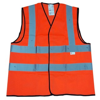 3M 2925 เสื้อกั๊กสะท้อนแสง สีส้ม ขนาดกลาง Safety Vest(RedOrange) SIZE L