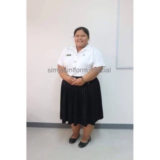 พลีต xxxl ใหญ่มาก เอว 52-60 นิ้ว จีบแท้ เอวไม่แตก สีดำ และ กรมท่า