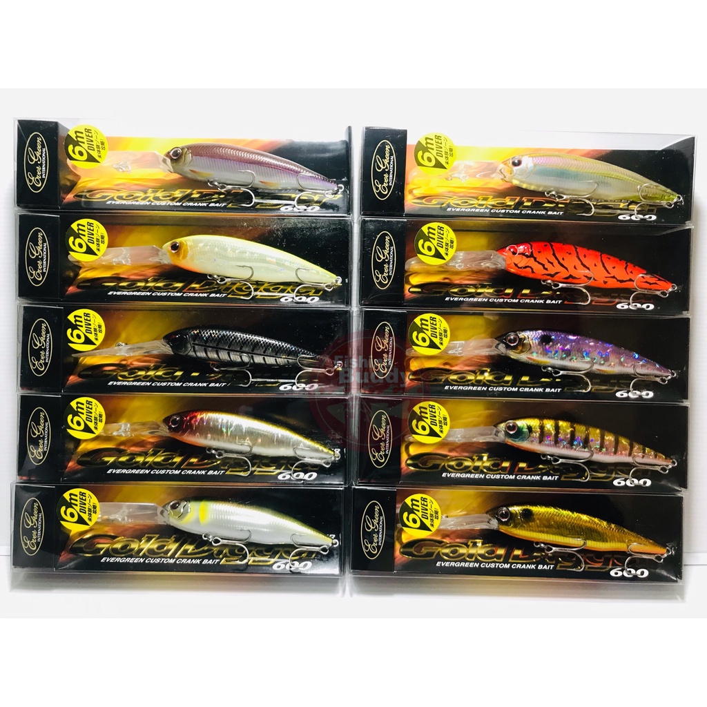 Leurre De Pêche EVERGREEN Gold Digger 600 - Leurre De Surface (Topwater) 110mm 32.5g, Pour Brochet Et Perche