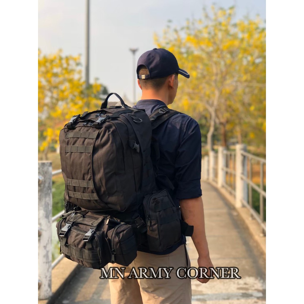 🔥กระเป๋าเป้ทหารรุ่นแม่ลูก 50L ของแท้!!! เนื้อผ้าแบบหนา ถ่ายจากสินค้าจริง สินค้าตรงตามรูปแน่นอน รับประกันครับ 🔥