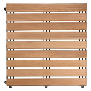 ทางเท้าไม้เต็ง 50X50 ซม. TENG WOODEN FLOOR DECKING SPRING 50X50CM