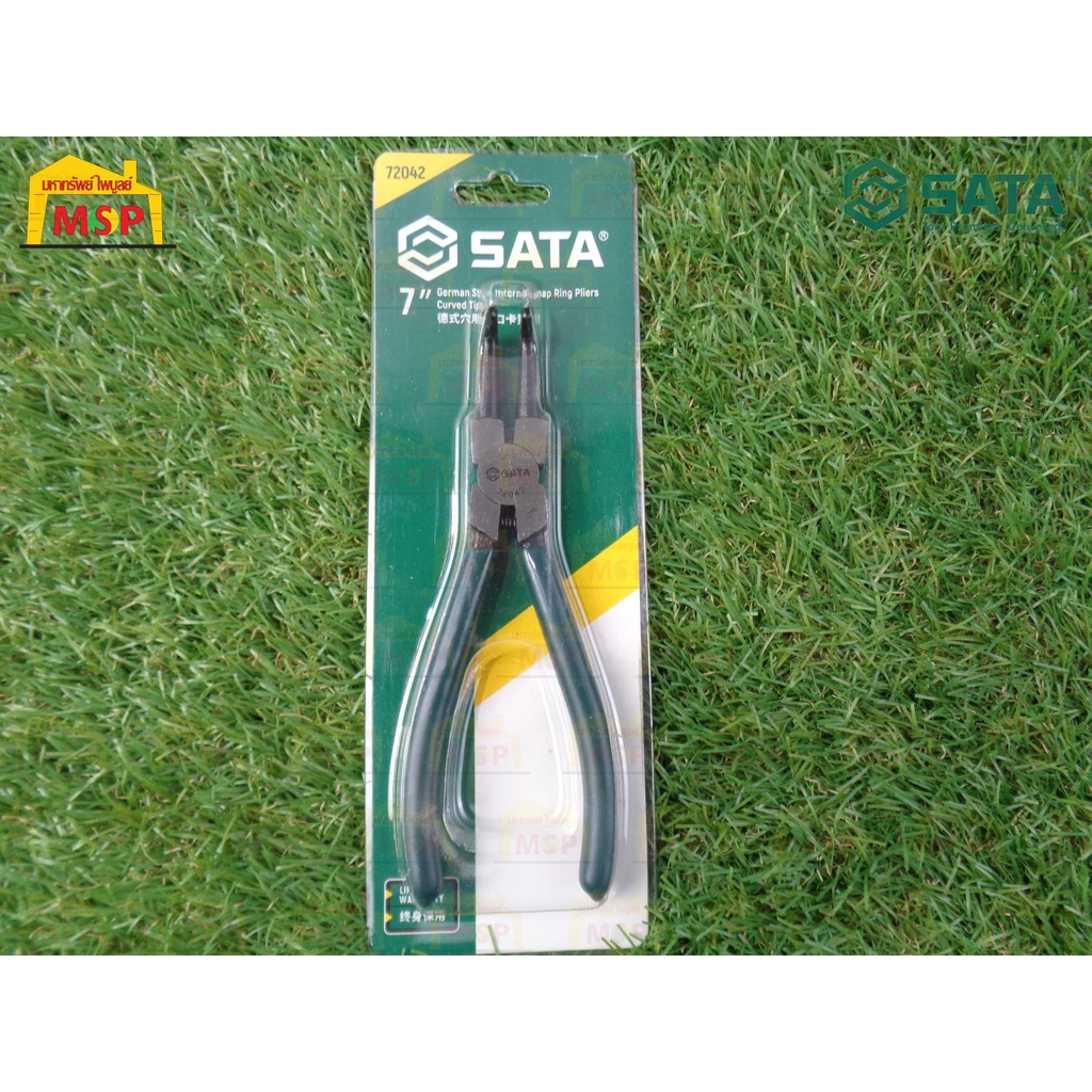 SATA 72042 คีมถอดแหวนปากงอ 7 นิ้ว GERMAN