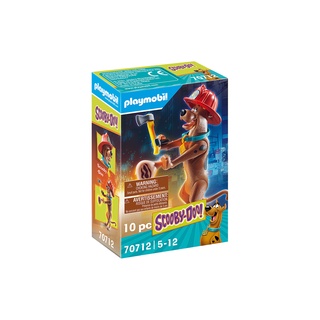 Playmobil 70712 SCOOBY-DOO! Collectible Firefighter Figure แอ็คชั่นฟิกเกอร์ สคูบี้ดู! ชุดนักผจญเพลิง