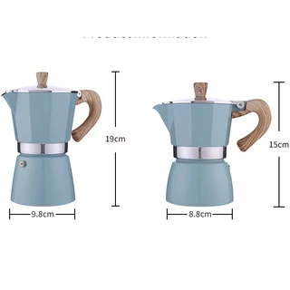 【ฟรีกรอง】150/300ml หม้อกาแฟหนาสไตล์ยุโรปหม้ออลูมิเนียมแปดเหลี่ยมเครื่องชงกาแฟหม้อกาแฟ moka pot สไตล์อิตาลีคลาสสิก