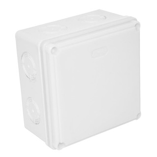 Junction box WATERPROOF JUNCTION BOX ELEKTRA 4X4" WHITE Conduit, accessories Electrical work กล่องพักสายไฟ กล่องพลาสติกก