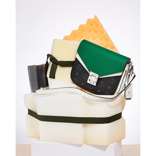 PATRICIA SHOULDER BAG IN COLOR BLOCK LEATHER