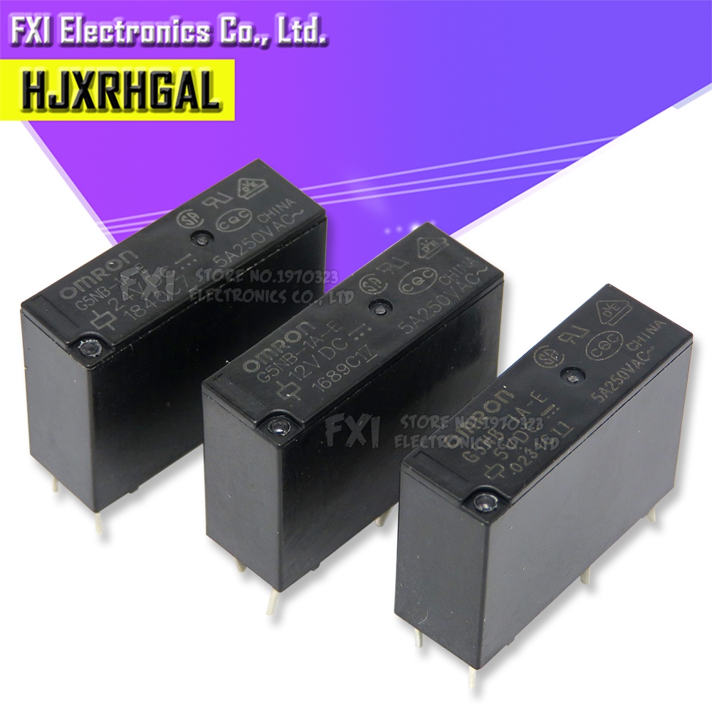 2PCS รีเลย์ G5NB-1A-E-5VDC G5NB-1A-E-12VDC G5NB-1A-E-24VDC G5NB-1A-E 5V/12V/24VDC 5A 4Pins กลุ่มเปิด