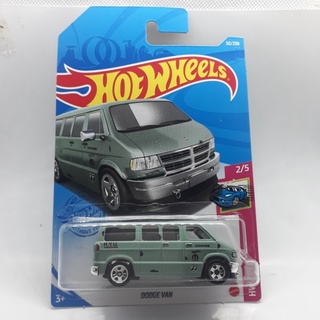 รถเหล็ก Hotwheels DODGE VAN mooneye สีเขียว (ib23)