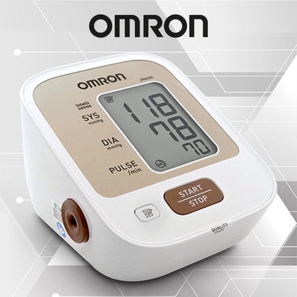 เครื่องวัดความดันโลหิตอัตโนมัติ แบบใช้รัดที่ต้นแขน สะดวกสบาย รุ่น Omron JPN-500