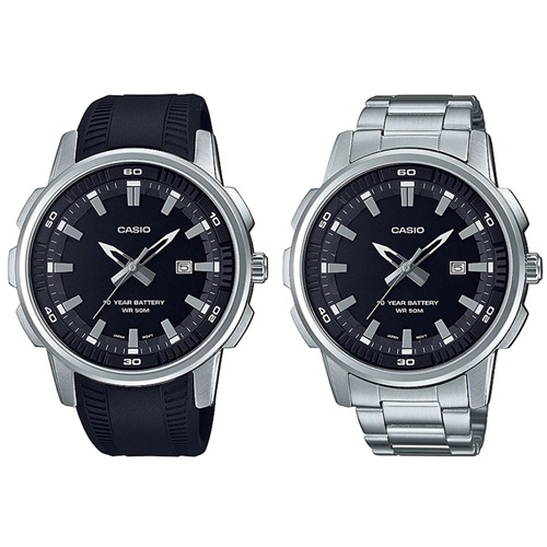 Casio Standard นาฬิกาข้อมือผู้ชาย รุ่น MTP-E195,MTP-E195D,MTP-E195-1A,MTP-E195D-1A