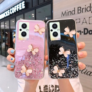 2022 เคสโทรศัพท์ OPPO Reno 8 Z 5G Reno8 Pro 5G ใหม่เคสโทรศัพท์มือถือนิ่มแบบใสลายผีเสื้อน่ารักสําหรับเคส Oppo Reno8Z Reno8Pro