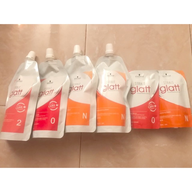 น้ำยายืดผม Glatt ขายยกเช็คทั้งหมดในรูป