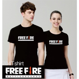 FREEFIRE เสื้อfreefire เสื้อฟีฟาย เสื้อยืดผู้ชาย เสื้อยืดสกรีนลาย ผ้าCOTTON💯 มีทั้งหมด 3 สี ดำ ขาว กลม