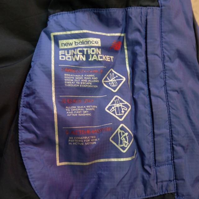 new balance function down jacket