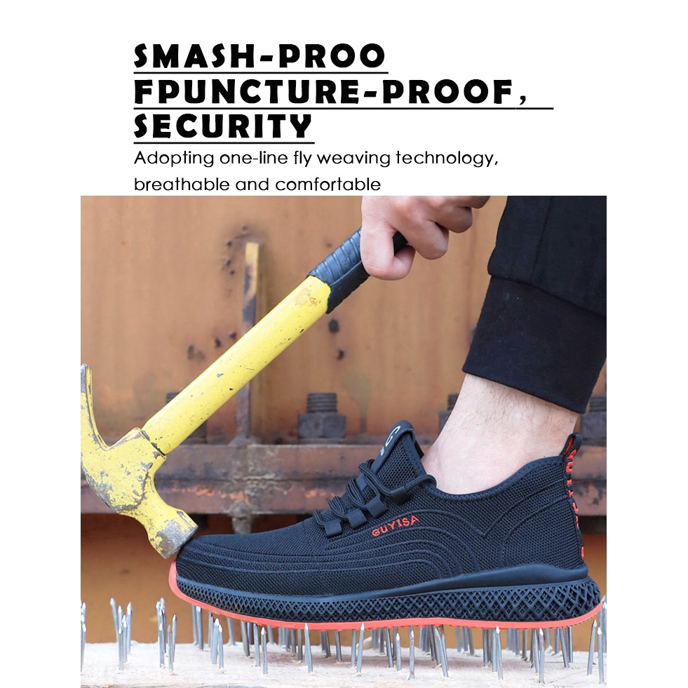 👣Safety Shoes รองเท้าผู้ชาย รองเท้าเซฟตี้ สำหรับสวมใส่ทำงาน